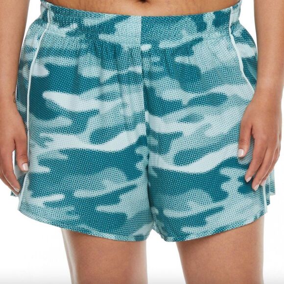 Xersion Running Shorts Train Lined Quick Dry Everair Green Camo Casual Athletic - Picture 1 of 12